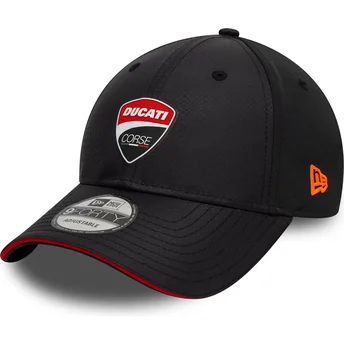 Czarna zakrzywiona czapka regulowana 9FORTY Gradient Print Ducati Motor MotoGP od New Era