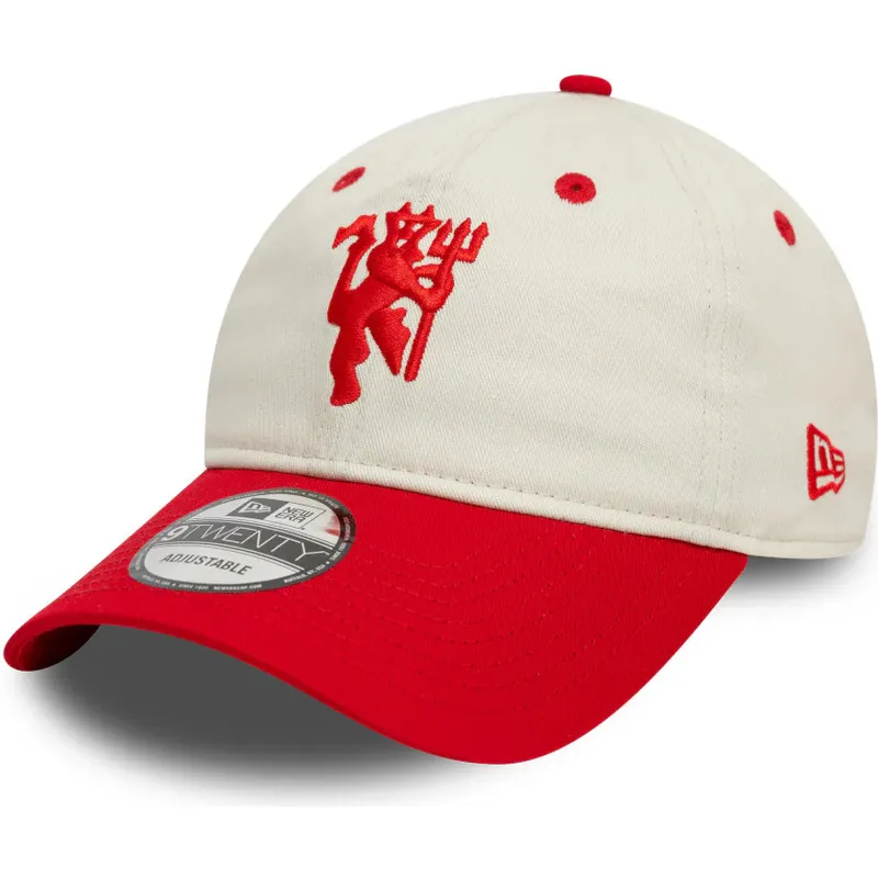 cepur-izliekta-sarkans-regulejams-9twenty-contrast-visor-no-manchester-united-football-club-premier-league-no-new-era