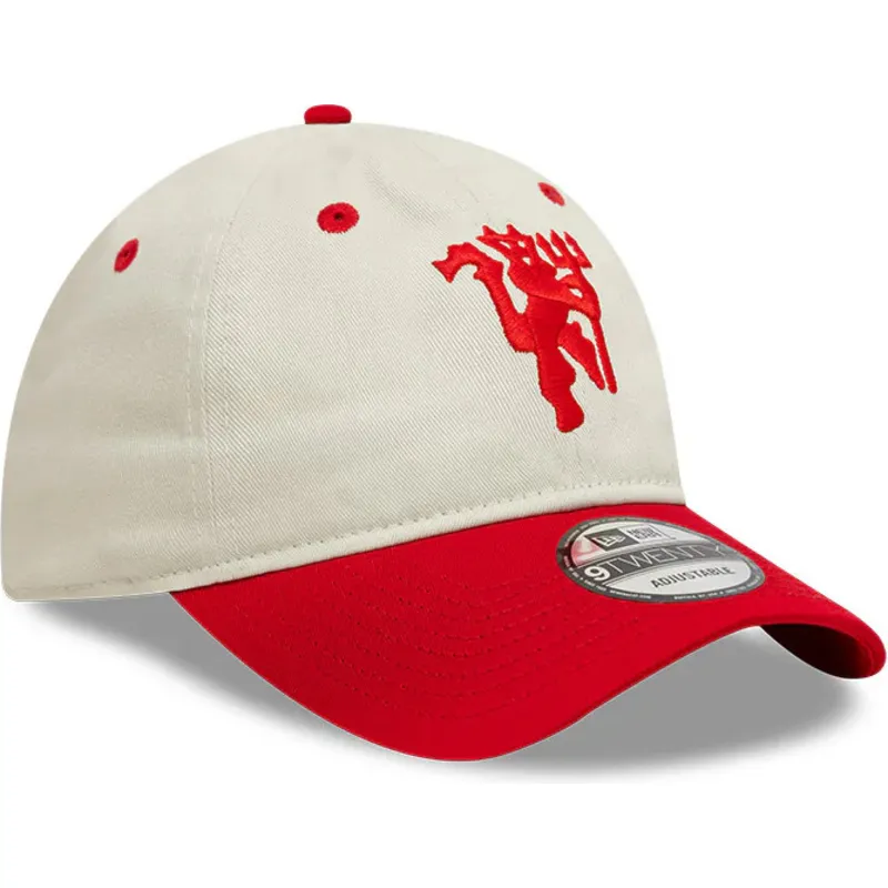 cepur-izliekta-sarkans-regulejams-9twenty-contrast-visor-no-manchester-united-football-club-premier-league-no-new-era