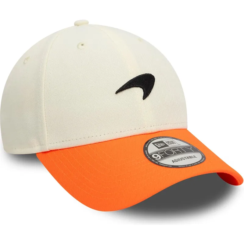 cepur-izliekta-oranzs-regulejams-9forty-contrast-visor-no-mclaren-racing-formula-1-no-new-era