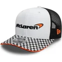 cepur-plakana-truckeris-melns-snapback-9fifty-checkered-visor-no-mclaren-racing-formula-1-no-new-era
