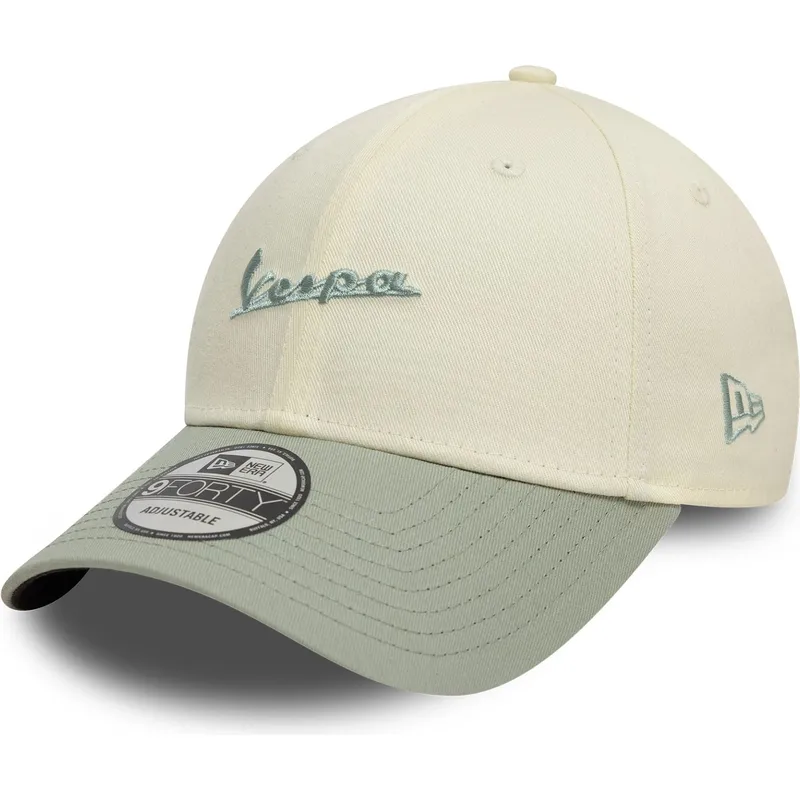 cepur-izliekta-zals-regulejams-9forty-contrast-side-no-vespa-piaggio-no-new-era