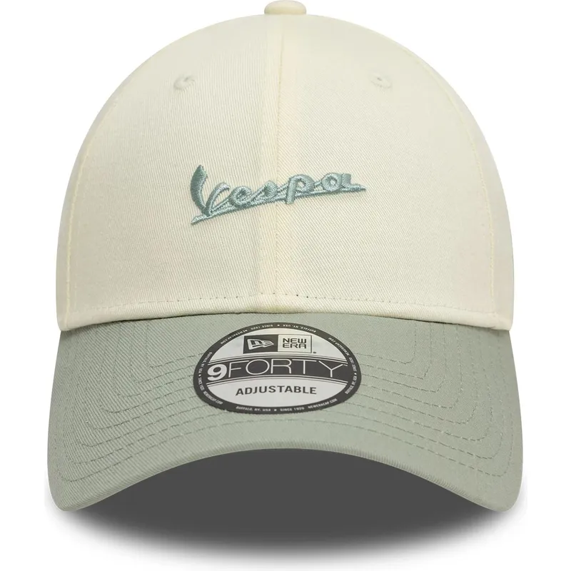 cepur-izliekta-zals-regulejams-9forty-contrast-side-no-vespa-piaggio-no-new-era