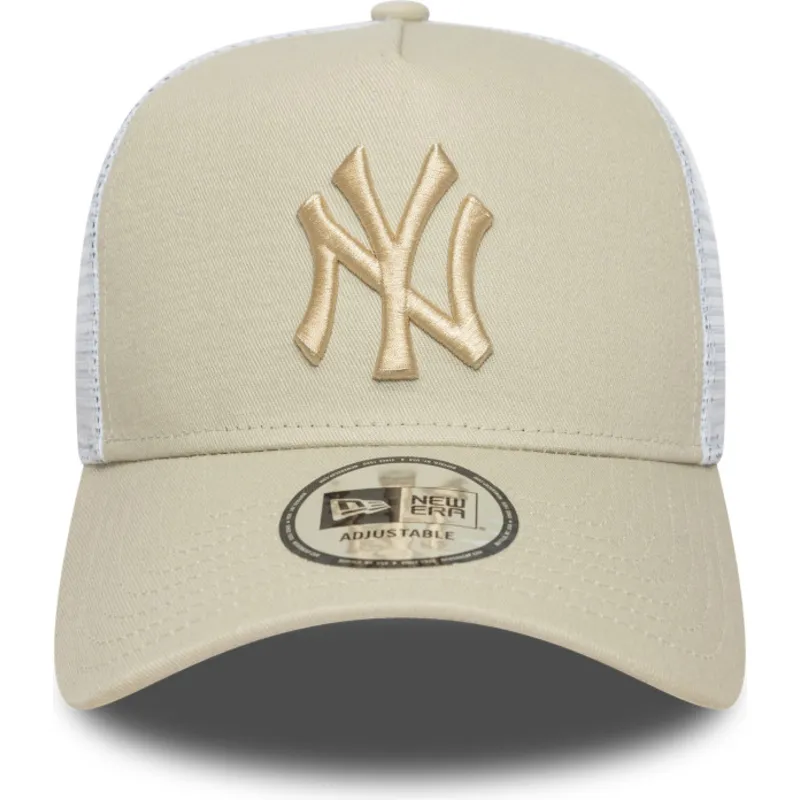 cap-izliekta-beige-snapback-a-frame-league-essential-no-new-york-yankees-mlb-no-new-era