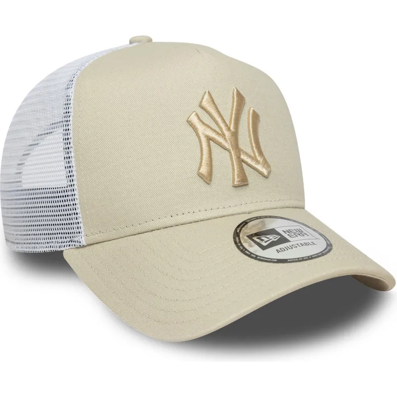 cap-izliekta-beige-snapback-a-frame-league-essential-no-new-york-yankees-mlb-no-new-era