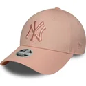 cepur-izliekta-roza-regulejama-lente-9forty-league-essential-no-new-york-yankees-mlb-no-new-era