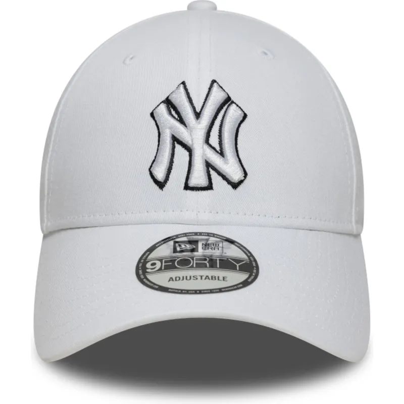 gorra-curva-blanca-ajustable-9forty-outline-de-new-york-yankees-mlb-de-new-era