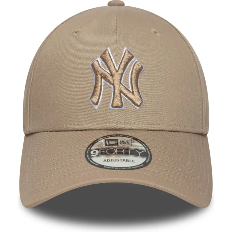 cap-izliekta-brown-adjustable-strap-claro-9forty-outline-no-new-york-yankees-mlb-no-new-era