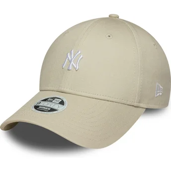 Cap izliekta beige adjustable strap 9FORTY Mini no New York Yankees MLB no New Era