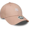 justerbar-rosa-bojd-keps-for-dam-9forty-mini-logo-fran-new-york-yankees-mlb-av-new-era