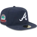 cepur-plakana-tumsi-zils-pieguloss-59fifty-a-frame-championship-side-flag-no-atlanta-braves-mlb-no-new-era