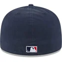 cepur-plakana-tumsi-zils-pieguloss-59fifty-a-frame-championship-side-flag-no-atlanta-braves-mlb-no-new-era