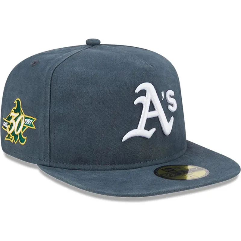 cepur-plakana-zals-pieguloss-59fifty-a-frame-championship-side-flag-no-oakland-athletics-mlb-no-new-era