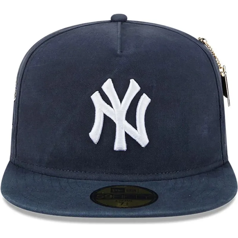 cepur-plakana-tumsi-zils-pieguloss-59fifty-a-frame-championship-side-flag-no-new-york-yankees-mlb-no-new-era