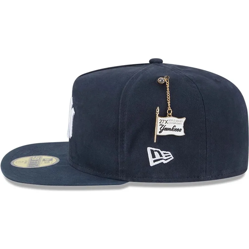 cepur-plakana-tumsi-zils-pieguloss-59fifty-a-frame-championship-side-flag-no-new-york-yankees-mlb-no-new-era