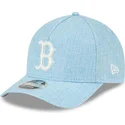 cepur-izliekta-zils-snapback-9forty-m-crown-a-frame-cotton-weave-no-boston-red-sox-mlb-no-new-era