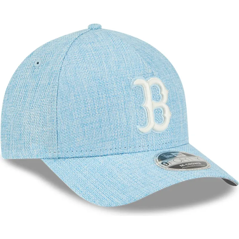 cepur-izliekta-zils-snapback-9forty-m-crown-a-frame-cotton-weave-no-boston-red-sox-mlb-no-new-era