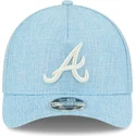 cepur-izliekta-zils-snapback-9forty-m-crown-a-frame-cotton-weave-no-atlanta-braves-mlb-no-new-era
