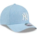 cepur-izliekta-zils-snapback-9forty-m-crown-a-frame-cotton-weave-no-new-york-yankees-mlb-no-new-era