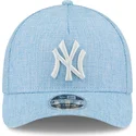 cepur-izliekta-zils-snapback-9forty-m-crown-a-frame-cotton-weave-no-new-york-yankees-mlb-no-new-era