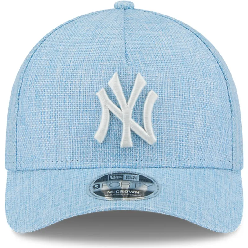 cepur-izliekta-zils-snapback-9forty-m-crown-a-frame-cotton-weave-no-new-york-yankees-mlb-no-new-era