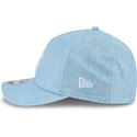cepur-izliekta-zils-snapback-9forty-m-crown-a-frame-cotton-weave-no-new-york-yankees-mlb-no-new-era