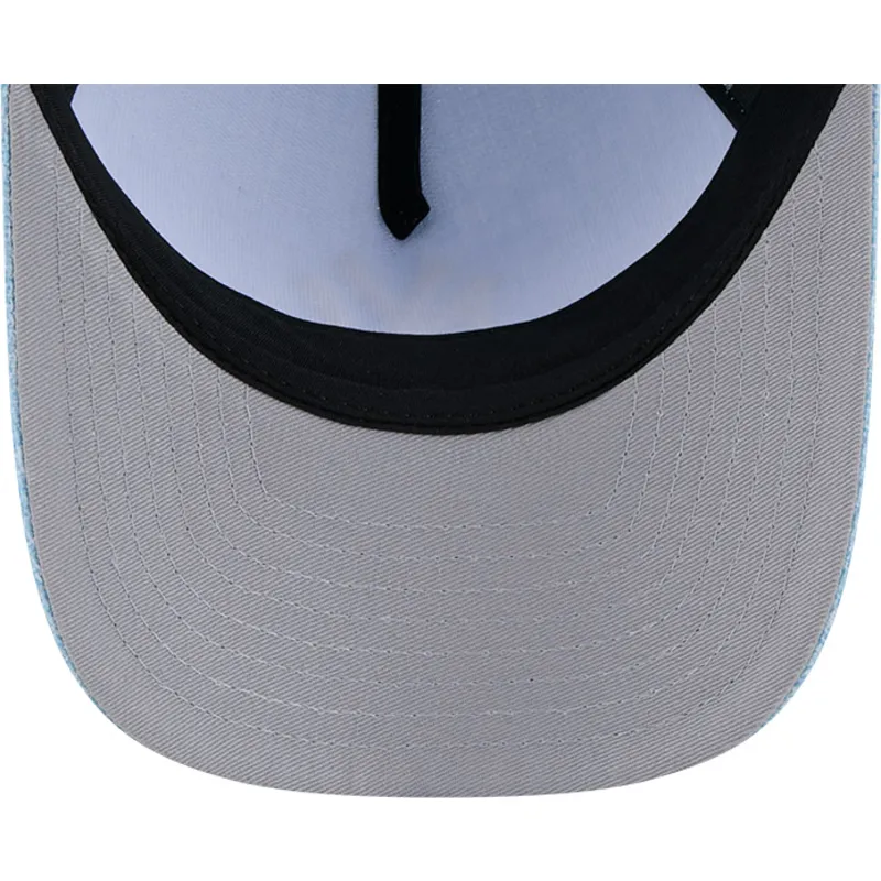 cepur-izliekta-zils-snapback-9forty-m-crown-a-frame-cotton-weave-no-new-york-yankees-mlb-no-new-era