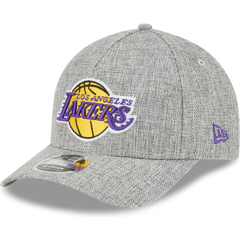 cepur-izliekta-peleks-snapback-9forty-m-crown-a-frame-cotton-weave-no-los-angeles-lakers-nba-no-new-era