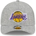 gra-kurvad-snapback-keps-9forty-m-crown-a-frame-cotton-weave-fran-los-angeles-lakers-nba-av-new-era