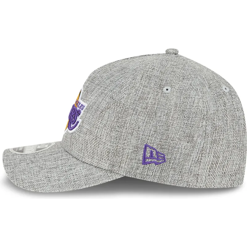 szara-czapka-z-zakrzywionym-daszkiem-snapback-9forty-m-crown-a-frame-cotton-weave-los-angeles-lakers-nba-new-era