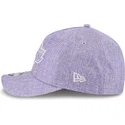 violette-gebogene-snapback-kappe-9forty-m-crown-a-frame-cotton-weave-der-los-angeles-lakers-nba-von-new-era