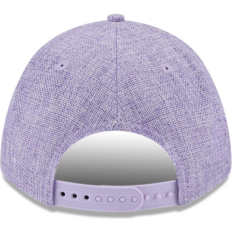 cepur-izliekta-violets-snapback-9forty-m-crown-a-frame-cotton-weave-no-los-angeles-lakers-nba-no-new-era