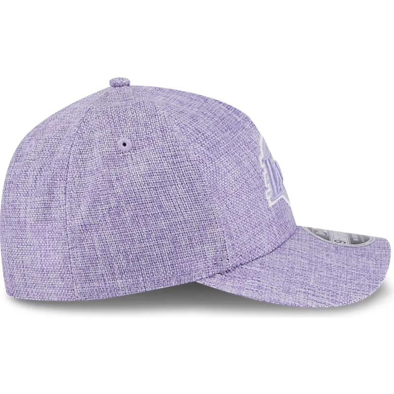 cepur-izliekta-violets-snapback-9forty-m-crown-a-frame-cotton-weave-no-los-angeles-lakers-nba-no-new-era