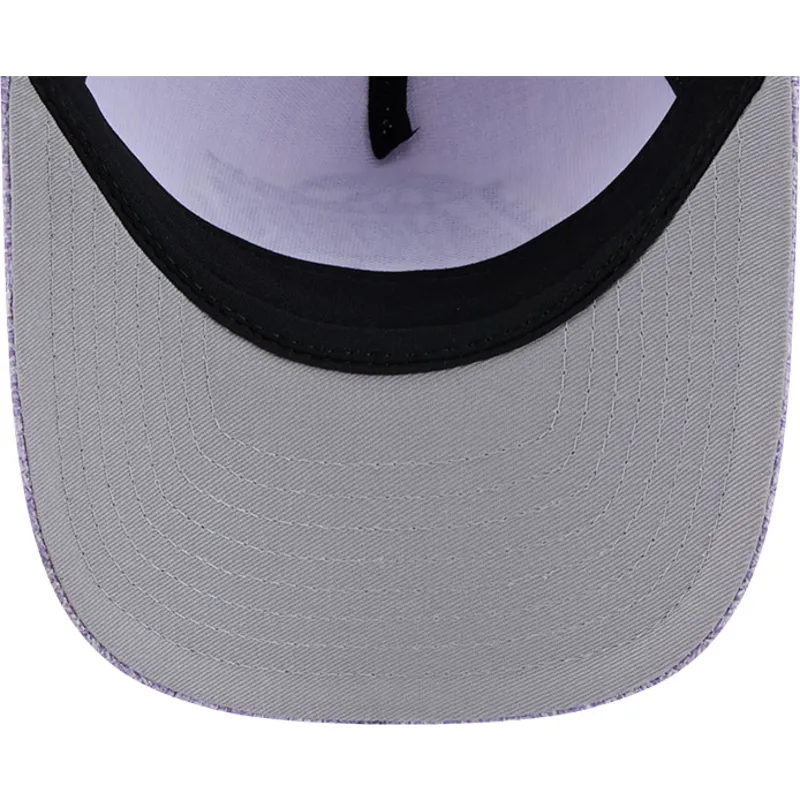 cepur-izliekta-violets-snapback-9forty-m-crown-a-frame-cotton-weave-no-los-angeles-lakers-nba-no-new-era