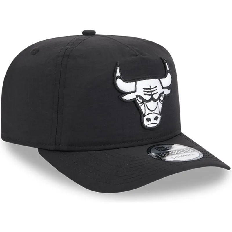 schwarze-verstellbare-curved-cap-golfer-everyday-nylon-der-chicago-bulls-nba-von-new-era