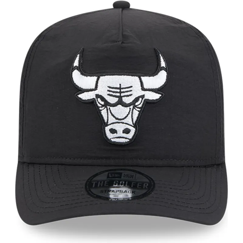 cepur-izliekta-melns-regulejams-golfer-everyday-nylon-no-chicago-bulls-nba-no-new-era