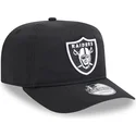 new-era-curved-brim-golfer-everyday-nylon-las-vegas-raiders-nfl-black-adjustable-cap