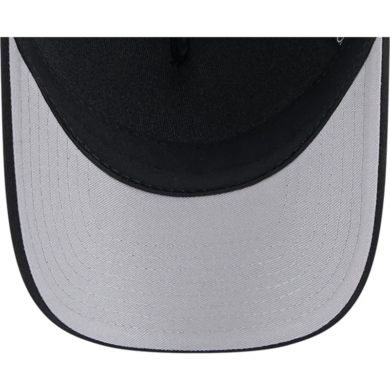 schwarze-trucker-kappe-9forty-m-crown-a-frame-gradient-raceway-der-new-york-yankees-mlb-von-new-era