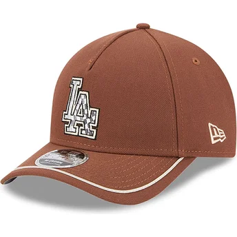 Cap izliekta brown snapback 9FORTY M-Crown A Frame Motorsport no Los Angeles Dodgers MLB no New Era