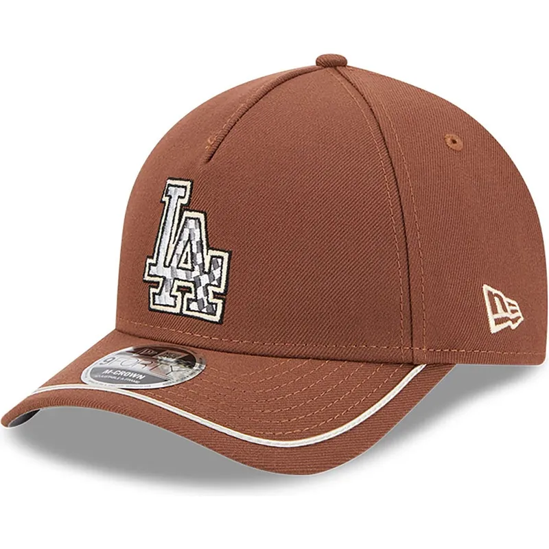 cepur-izliekta-bruns-snapback-9forty-m-crown-a-frame-motorsport-no-los-angeles-dodgers-mlb-no-new-era