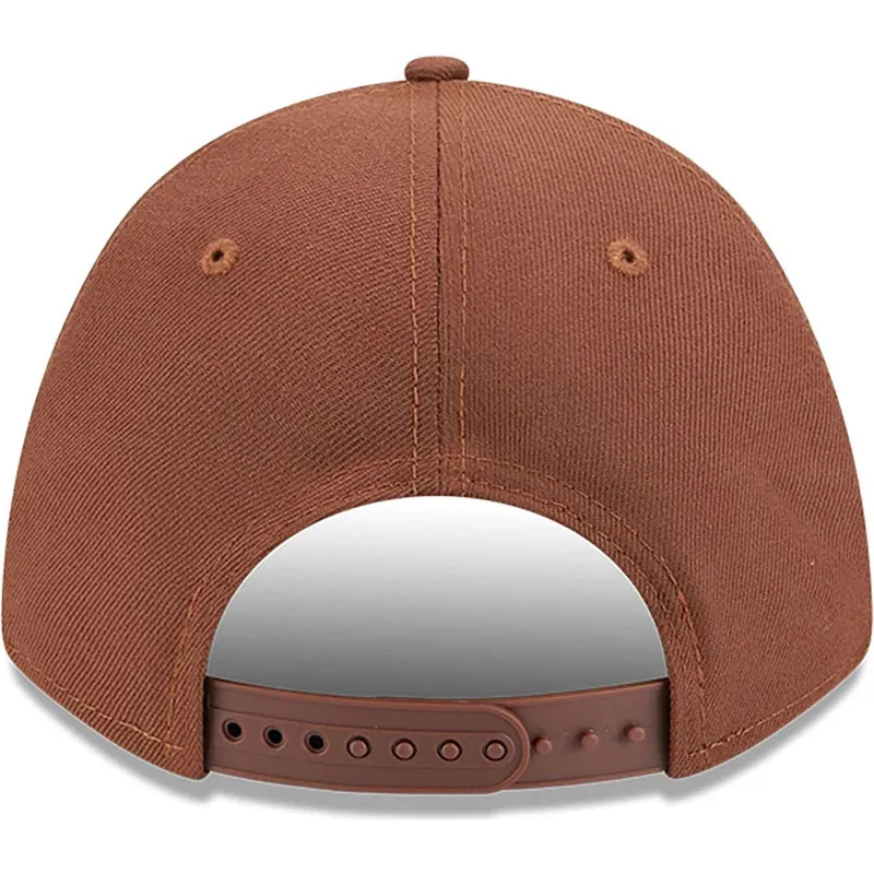 cepur-izliekta-bruns-snapback-9forty-m-crown-a-frame-motorsport-no-los-angeles-dodgers-mlb-no-new-era
