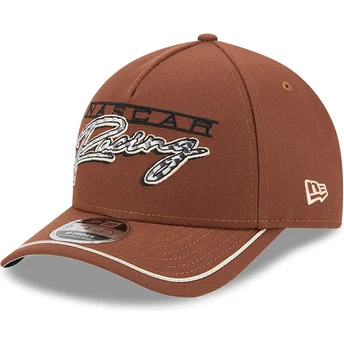 Cepur izliekta brūns snapback 9FORTY M-Crown A Frame Motorsport no NASCAR no New Era