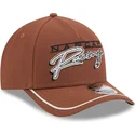 cepur-izliekta-bruns-snapback-9forty-m-crown-a-frame-motorsport-no-nascar-no-new-era