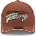 cap-izliekta-brown-snapback-9forty-m-crown-a-frame-motorsport-no-nascar-no-new-era
