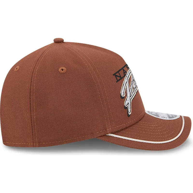 cap-izliekta-brown-snapback-9forty-m-crown-a-frame-motorsport-no-nascar-no-new-era