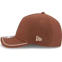 new-era-curved-brim-9forty-m-crown-a-frame-motorsport-new-york-yankees-mlb-brown-snapback-cap