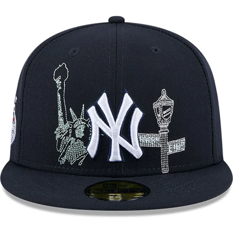 cepur-plakana-tumsi-zils-pieguloss-59fifty-state-stitch-no-new-york-yankees-mlb-no-new-era