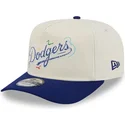 los-angeles-dodgers-mlb-new-era-snapback-golfer-team-scribble-weiss-blau-gebogene-kappe