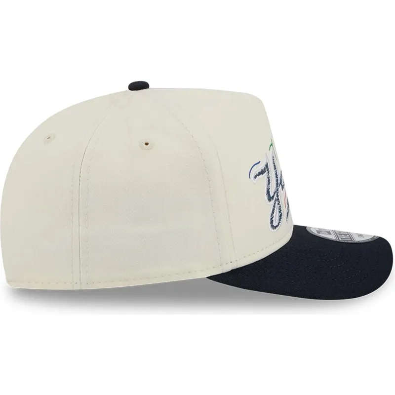 weisse-und-schwarze-gebogene-snapback-kappe-golfer-team-scribble-der-new-york-yankees-mlb-von-new-era