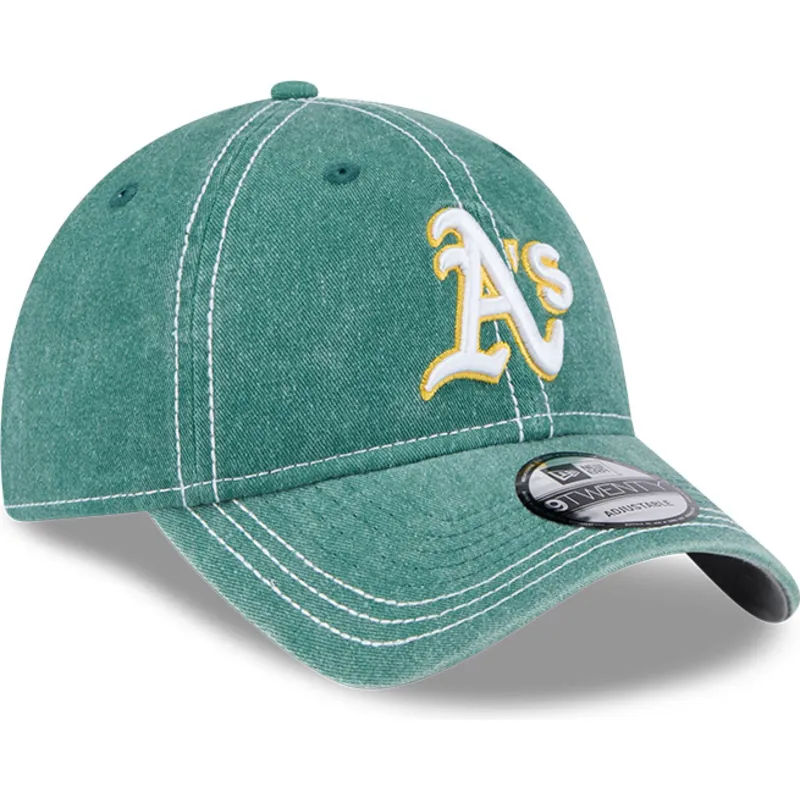 cepur-izliekta-zals-regulejams-9twenty-washed-contrast-no-oakland-athletics-mlb-no-new-era